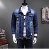 European High-End Men's Slim Fit Denim Jacket - Trendy Spring/Autumn Korean Style