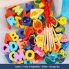 Wooden Bead Stringing Toy for Children's Educational Development