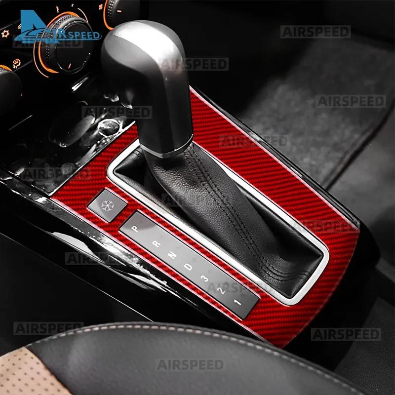 Real Soft Carbon Fiber LHD RHD Car Gear Shift Panel Sticker For Vauxhall Opel Astra H MK5 2004 2005 2006 2007 2008 2009 2010