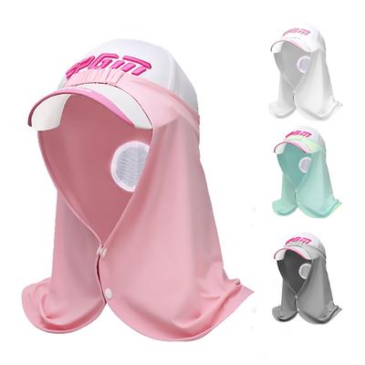 Summer Golf Sunscreen Ice Silk Neckerchief Match With Baseball Cap Cool Breathable Mask With Elastic Golf Supplies