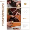 Lederhandwerk-Set für Lederhandwerk-Werkzeugset für Hand- und DIY-Handarbeiten mit gewachstem Nähfinger und Nähnadeln Anfänger, 39-teiliges Nähen,