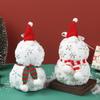 Portable Plush Snowman Doll DIY Christmas Snowman Candy Packagin Christmas Snowman Candy Bag