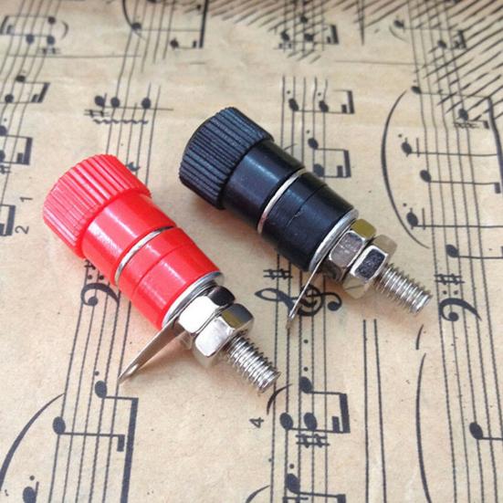 10Pcs Speaker Terminal for 4mm Banana Binding Post Plug Socket Jack Adapter