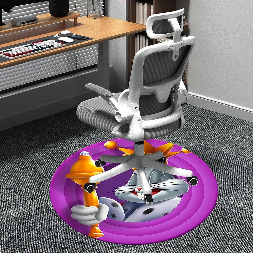 

1pc Bugs Bunny Chair Carpet for Office Non-Slip, Indoor Non-Slip Washable Carpet, Non-Shedding Mat For Office yy251030029 80cm by 80cm