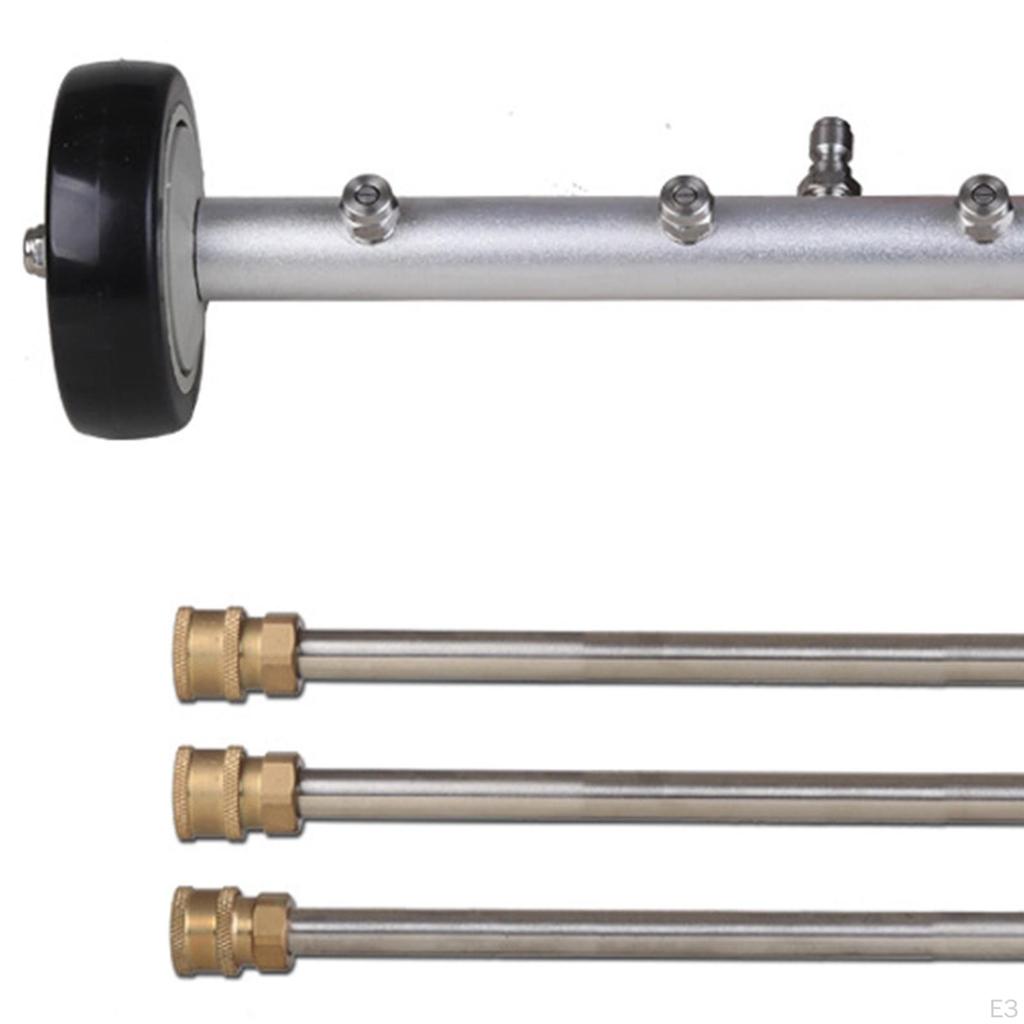 High Pressure Cleaner, Underbody Car Wash Water Broom, 4 Fan-shaped Nozzles for Motorhomes