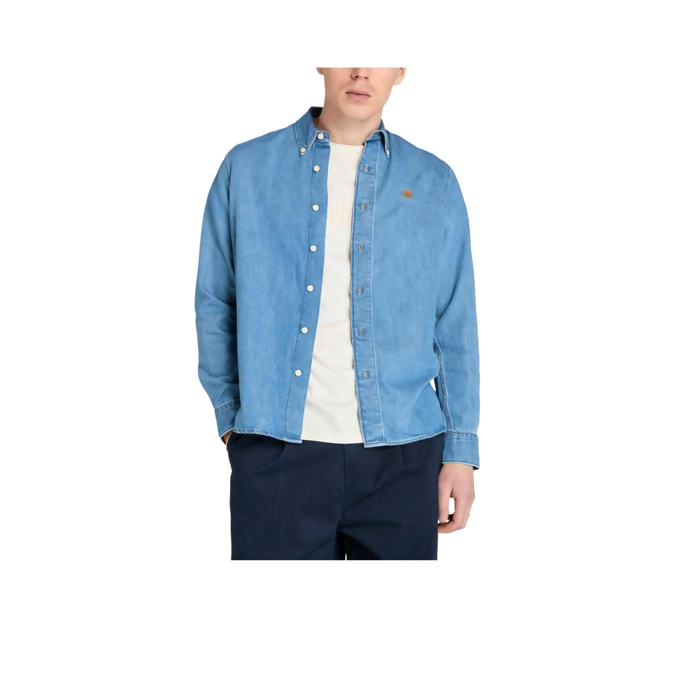 

Timberland Простая Удобная Универсальная Модная Однотонная Джинсовая Рубашка Мужские рубашки TB0A6N7QA2V1 XL