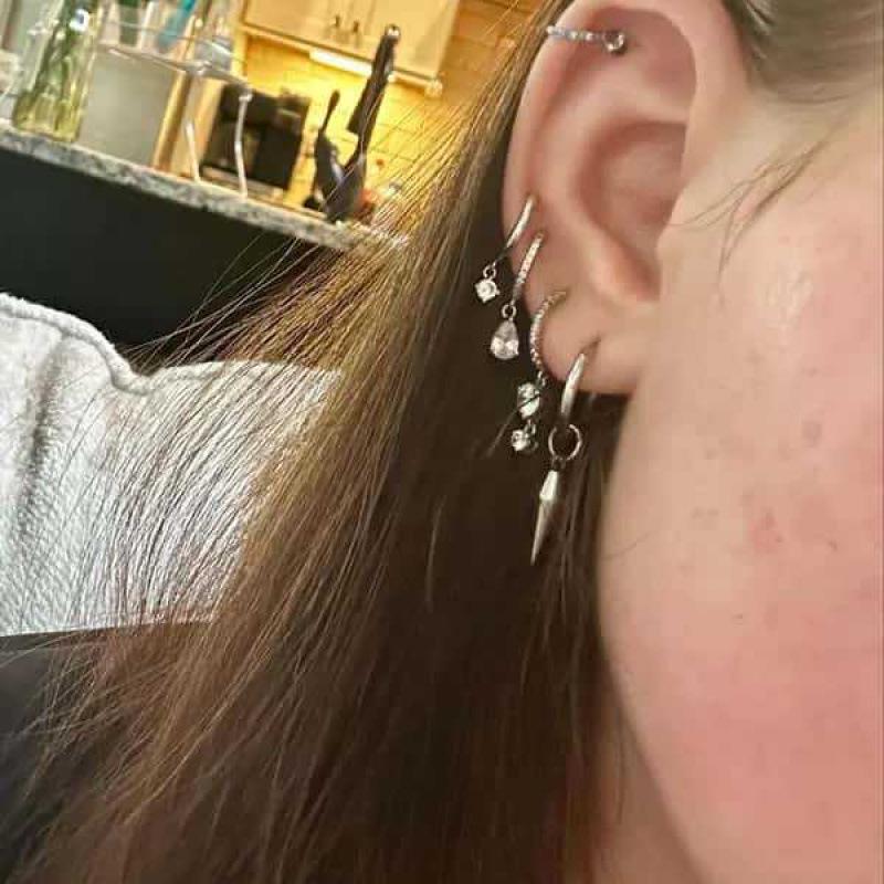 Pointed Taper Steel Earrings: Punk Rock Y2K Gothic Jewelry Gift