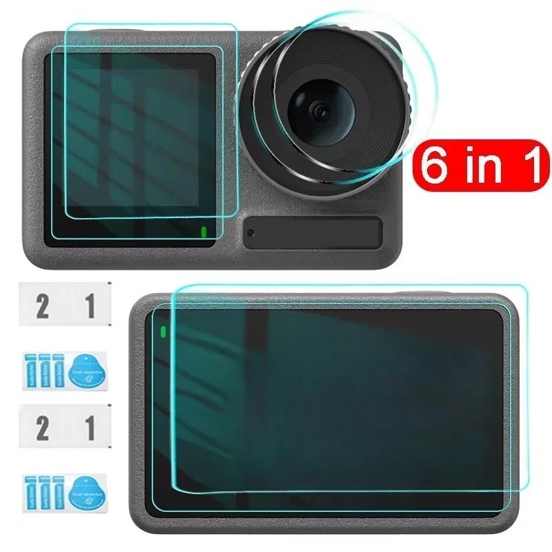 Tempered Glass For DJI Action 5 Pro Action 4 3 Camera Lens Protective Film Front Rear Screen Protector For DJI Osmo Action 3