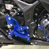 FIRECARP Motorrad Hinterradbremse Hinterradbremse Kit Verstellbarer Fußpedal
