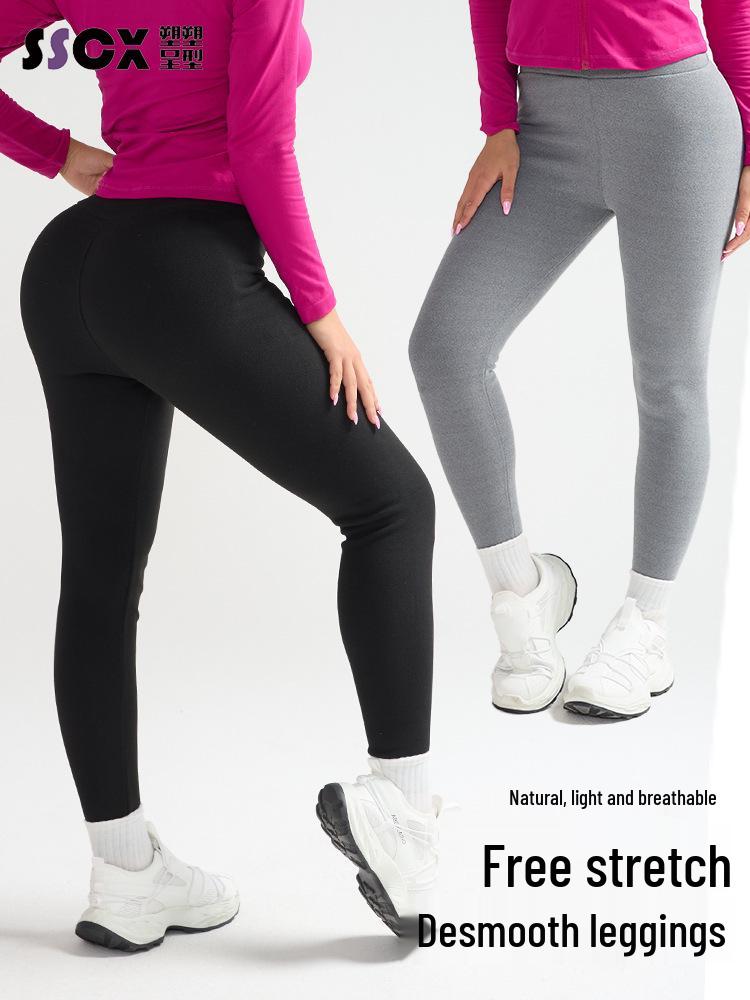 Women's High Waist Thermal Fleece Yoga Pants for Autumn and Winter - Hip Lift & Base Layer Fitness Leggings