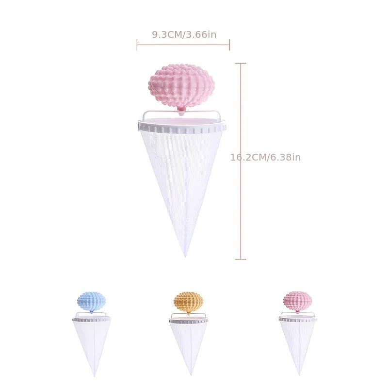 1/2pcs Reusable Pet Hair Remover, Laundry Mesh Bag with Floating Filter, Power-Free Household Cleaning Tool, Hairball