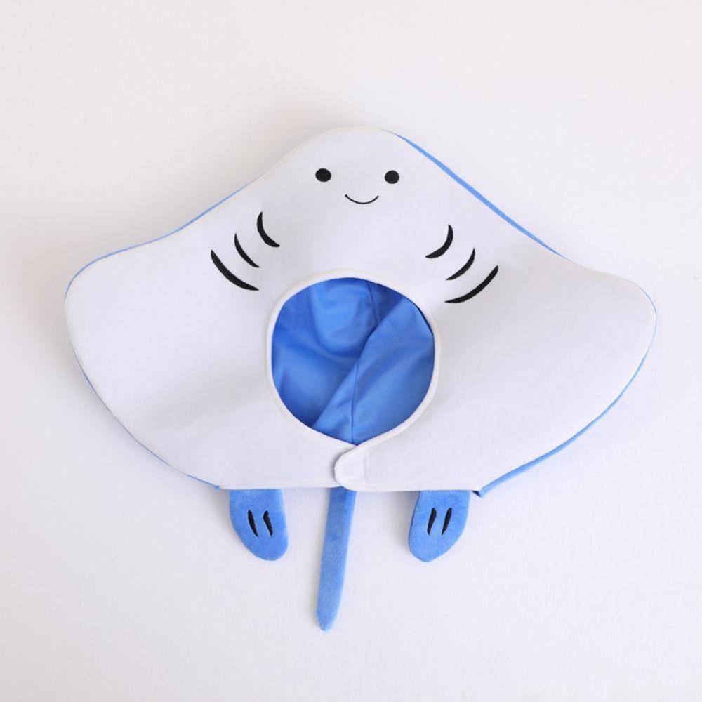 Funny Stingray Costume Hat Cute Performance Hat Cartoon Fish Headgear  Halloween Cosplay
