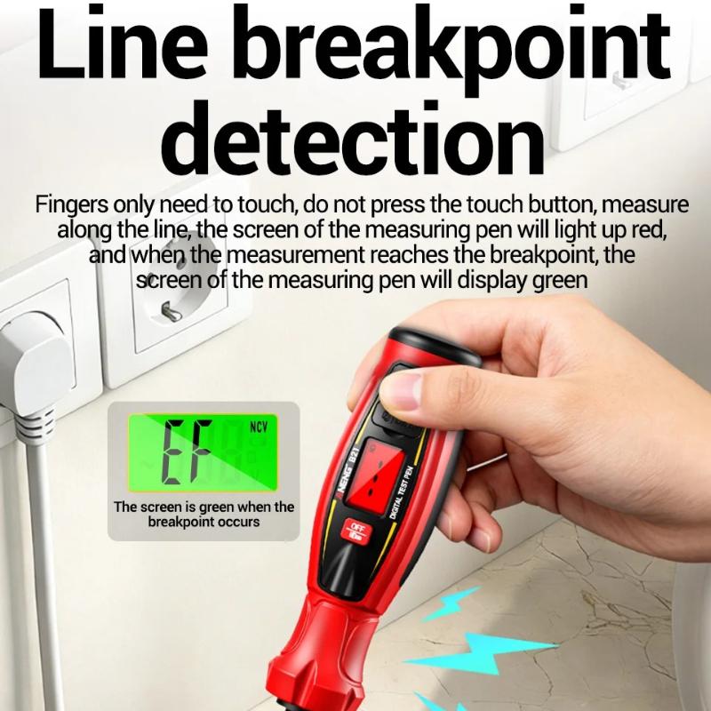 2026 ANENG B21 Voltage Tester Pen Non Contact AC 30V -1000V Voltage Rechargeable NCV Wire Detector Breakpoint Lookup Electrician Tools Digital Display
