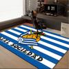 1PC rug Crown And Soccer Ball Sociedad Carpet, Chair Rug,Area Rug for Office Bedroom living rooms bedroom, Doormat decor Christmas fan gifts