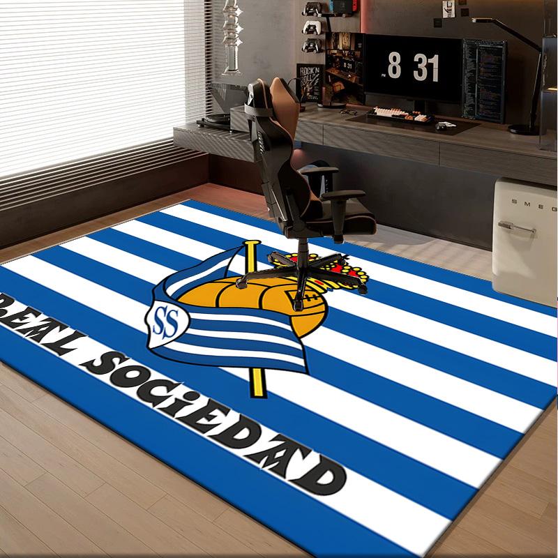 1PC rug Crown And Soccer Ball Sociedad Carpet, Chair Rug,Area Rug for Office Bedroom living rooms bedroom, Doormat decor Christmas fan gifts