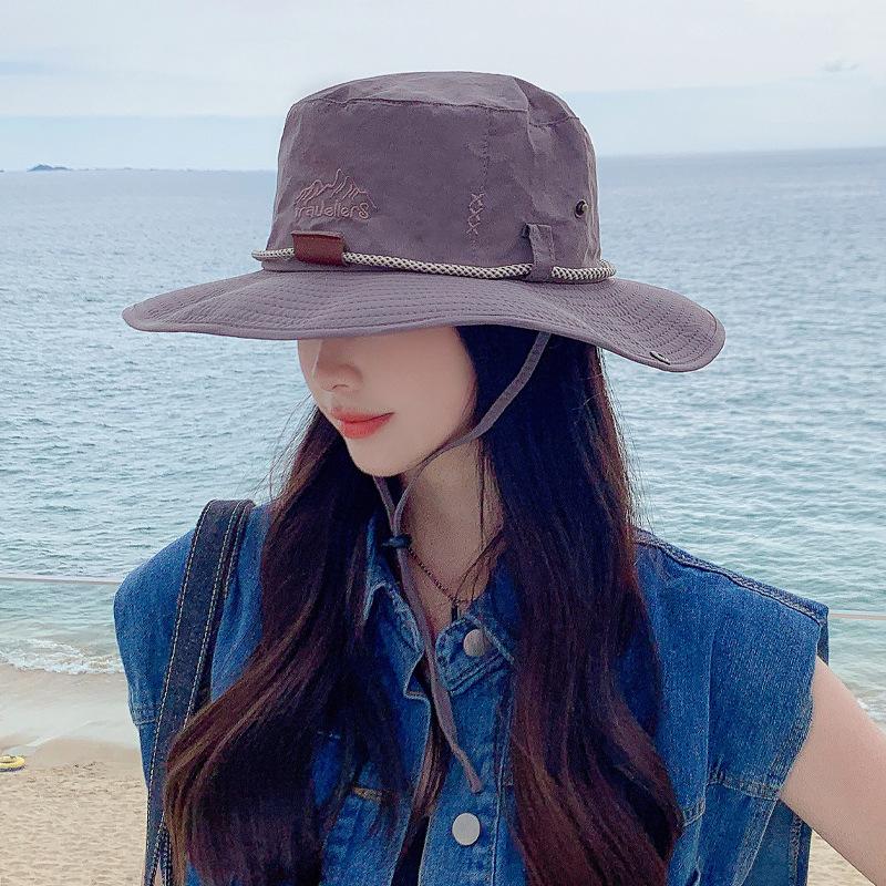 Western Cowboy Hat Summer Outdoor Breathable Quick Drying Bucket Hat Men and Women Camping Mountaineering Sun Protection Fishing Visor Hat