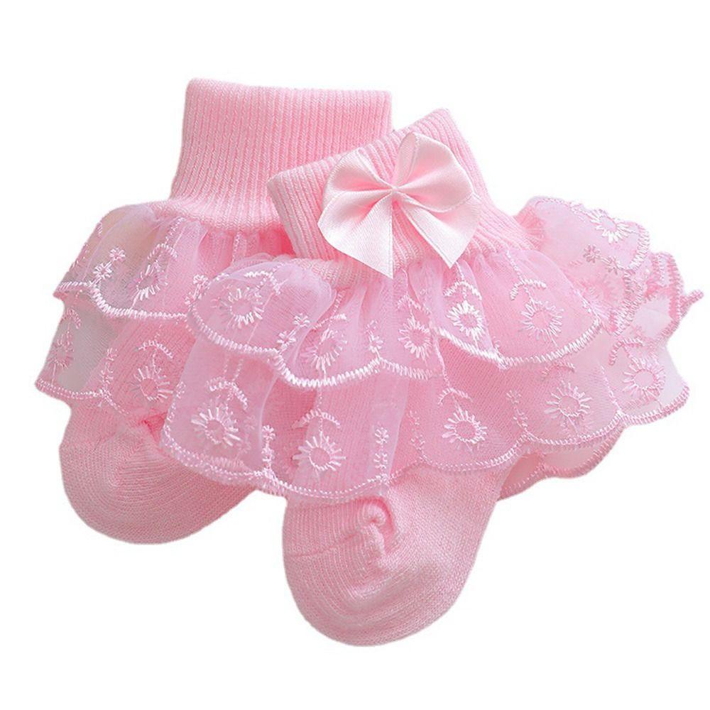 Thin Toddler Ruffle Ankle Socks Super Soft Princess Dress Socks Cute Baby Girls Lace Socks