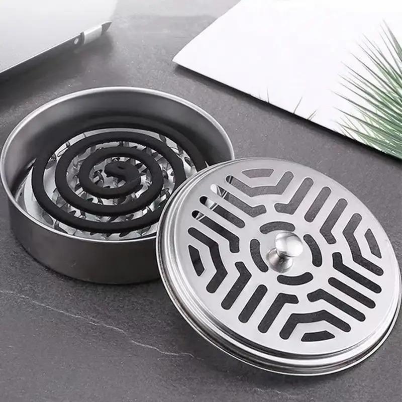 New Mosquito Coil Holder Mosquito Coil Box With Cover Mosquito Coil Tray Nail Tooth Mosquito Coil Holder Household Ash Tray