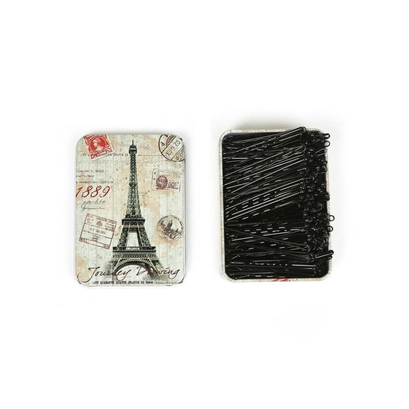 Pariser Haarnadel 200p (wellig)/schwarze Haarnadel für Hochsteckfrisur