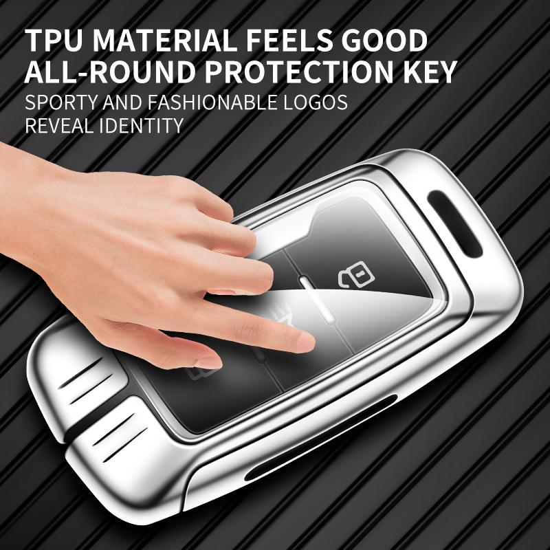 Zinc Alloy Leather Car Key Cover Chery Jietu X70 X70S X70M X90 Cowin X3 X5 K60 Key Fob Car Key Case Protective Cover