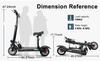 EMOKO's Latest HVD-3 Urban Adult Electric Scooter with 800W 48V15AH Battery, Urban Commuting Electric Scooter with 10 Inch Tires, E-scooter