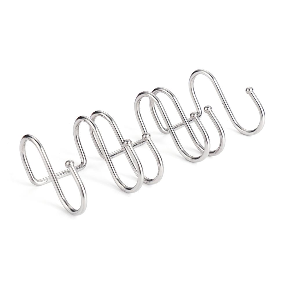 Household Holder Stainless Steel Double S Shaped Hook Storage Rack Hanger Clasps Hooks
