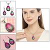 Tourmaline Set Gemstone Gift Wedding Party Bi-Color Pendant,Earring,Ring