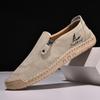 Handgjorda Herrskor Casual Bekväma Och Andningsbara Mockasiner Herr Flats Skor Körskor
