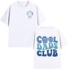 Cool Dad Club T-shirt Men Clothing Dads Birthday Short Sleeve T-shirts Grandfather Husband Fathers Cotton T-shirt Top Streetwear