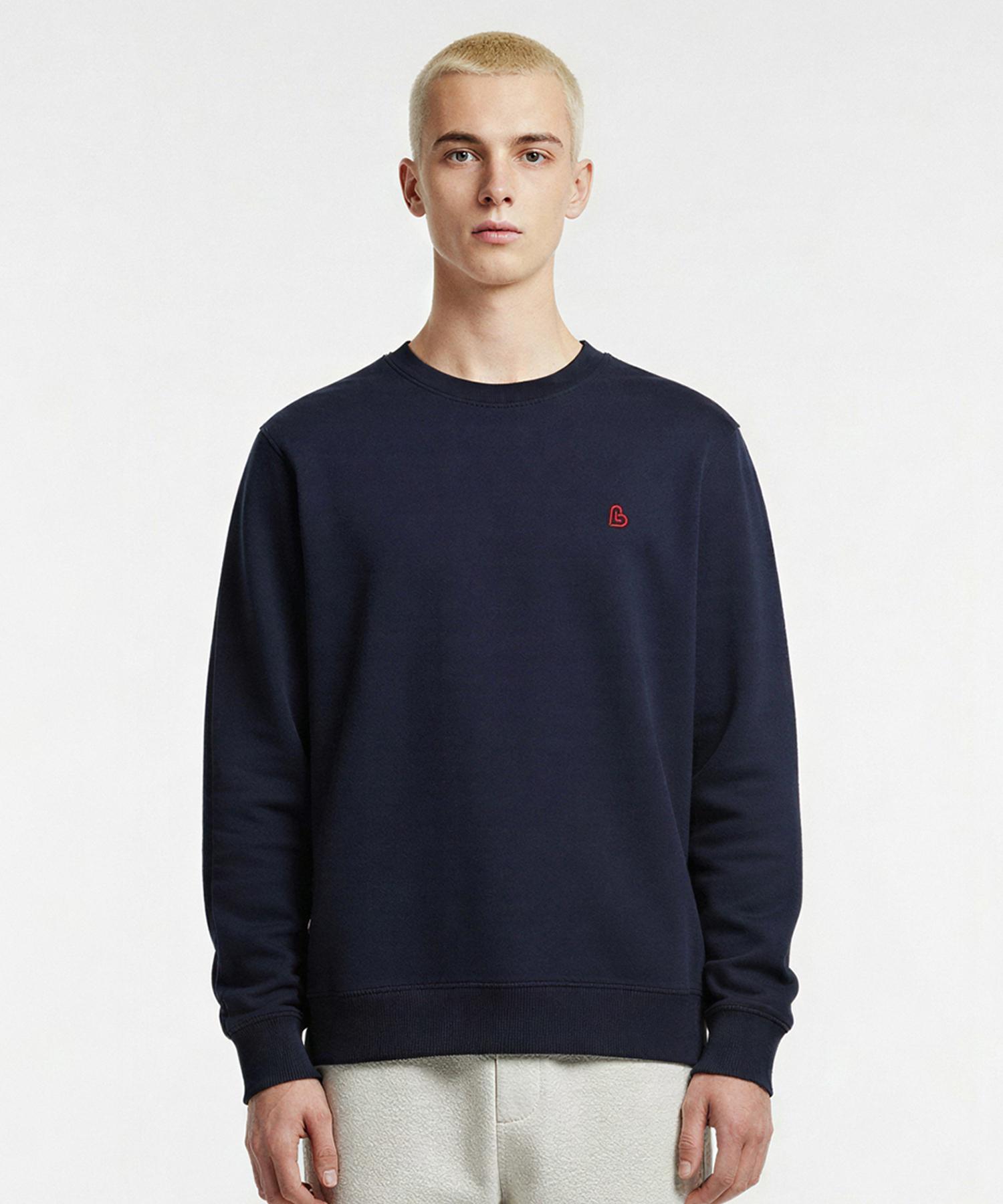 Свитшот Langajumang Small Heart Classic [Темно-синий] Navy/95