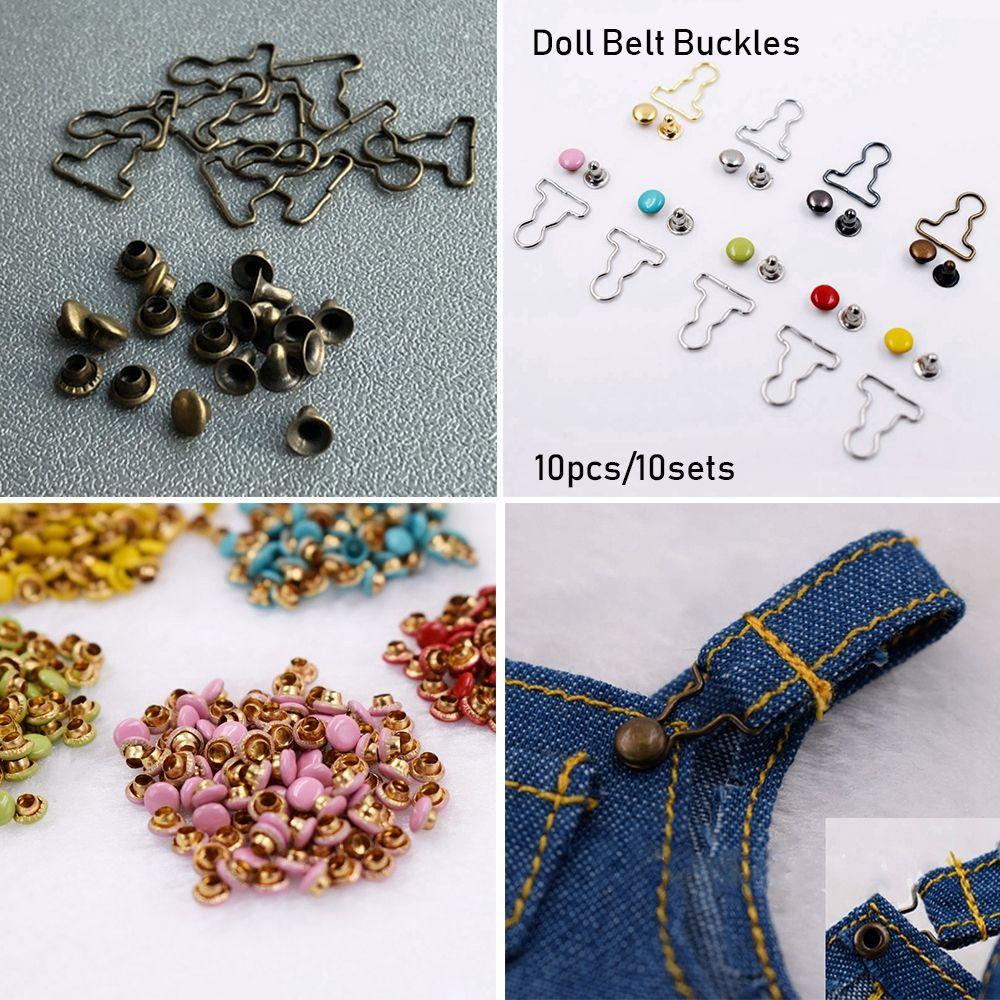 Mini DIY Gourd Style Trousers Bags Accessories Doll Belt Buttons Metal Buckle Dolls Buckles