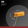 Durable-3 Led 3.9Inch Car Truck Side Marker Light Tail Rear Lamps Indicator Marker 10-24V For Trailer Rv Boat Lorry