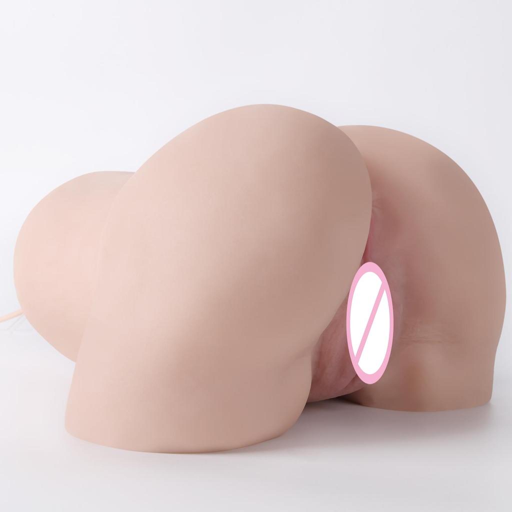 Suction + Vibration Intelligently Male Masturbator Silicone Big Ass Vagina Pussy Product for Adult Sexy Body Adult Sexual Health Care Products