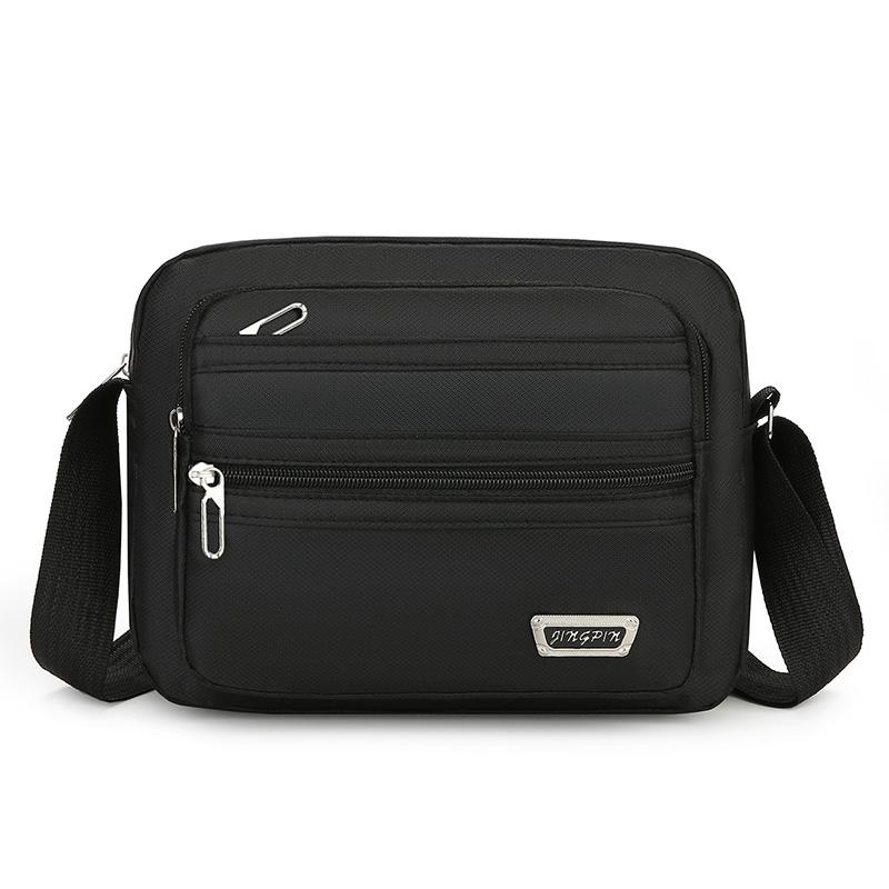 Large Capacity Casual Crossbody Bag - Adjustable Shoulder Strap, Multiple Zipper Compartments, Travel Shopping and Daily Use