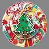50 Christmas Cartoon Graffiti Waterproof Stickers for Scooters, Laptops, and Suitcases