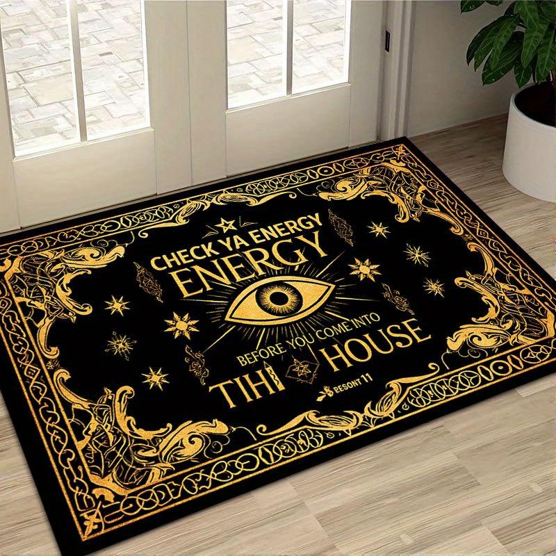 

Evil Devil s Eye Welcome Mat Check Your Energy Before Entering This House Door Mat Mystic Eye Design Unique Indoor Outdoor Use 40x60cm