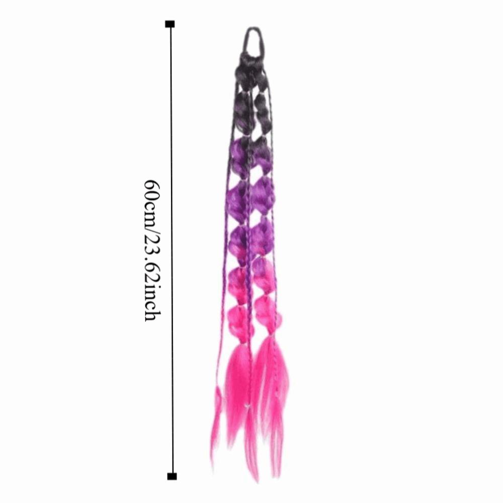 Lantern Braid Bubble Jumbo Braid Colorful Braided Ponytails Natural Twist Braid Bulk for Women