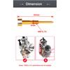 Alconstar- CNC Easy Adjust Air Fuel Mixture Screw Set Fit PWK Keihin Carb 21 24 26 28 30 32 34mm Motorcycle Dit Pit Bike ATV