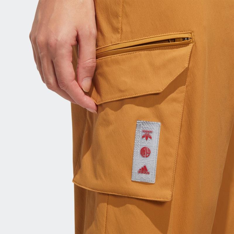 Adidas Cny Woven Pants With Side Pockets Women Pants Linen HC2797