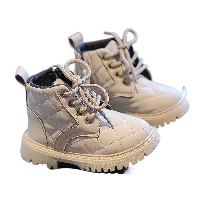 Xiaoxiangfeng girls boots children's Martin boots 2025 spring and autumn boys short boots black single boots princess style shoes