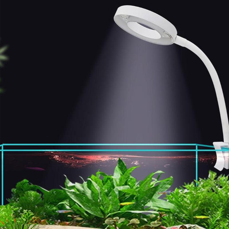 Marine Aquarium LED Light for Plant Growing for FishTanks Saltwater Coral Fish Marine LED Light 8W Lighting