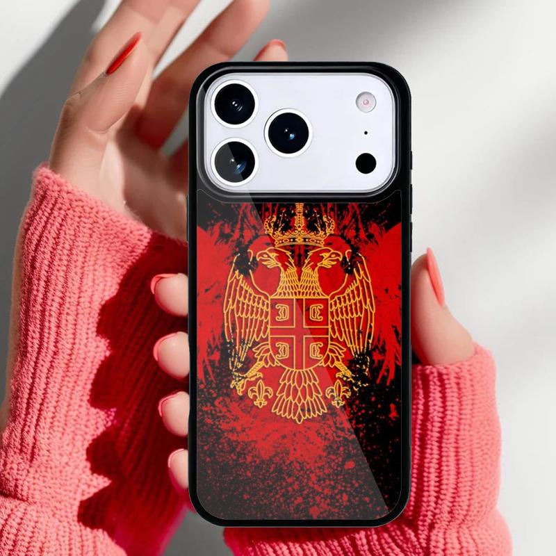 Serbia Flag Soft Phone Case for iPhone 17 Air 16e 15 14 13 Pro Max Back Cover for 12 11 Pro Coque