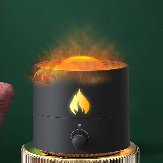 

Увлажнитель воздуха Jellyfish Flame 350 мл Аромадиффузор для эфирных масел Humidificador Распылитель холодного тумана с ночником для дома и офиса
