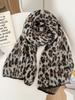 Women Winter Knitted Scarf Headscarf Ladies Men Casual Leopard Print Warm Scarve Mujer Male Foulard Wrap Shawl New Unisex Retro