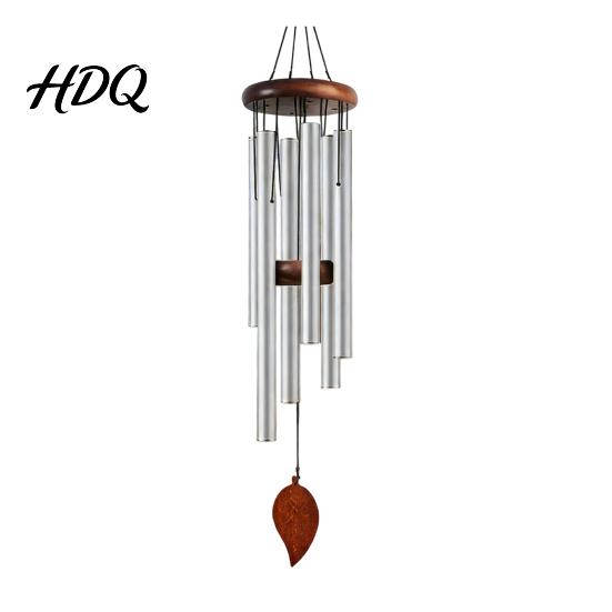 Clear Sound Wind Chime Metal with 6 Aluminum Tubes Garden Hanging Chimes