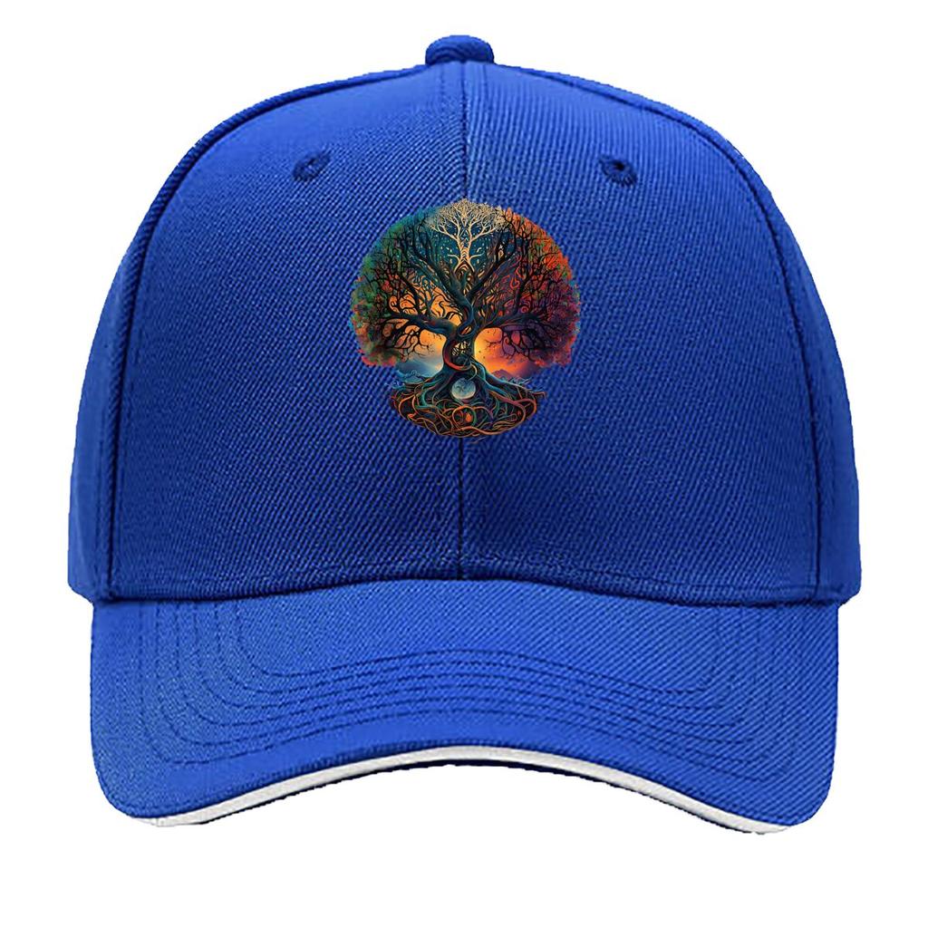 Tree Of Life Meditation Fantasy Art Design Sandwich Baseball Cap Unisex Women Sun Cap Outdoor Workouts Hat