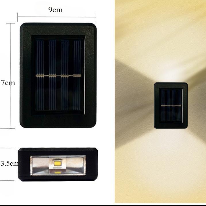 6 LED Solar Wall Lamp Outdoor Waterproof Balcony Wall Lights for Courtyard Street Landscape Garden Decor Lamp Solar Outdoor Wall Lamp