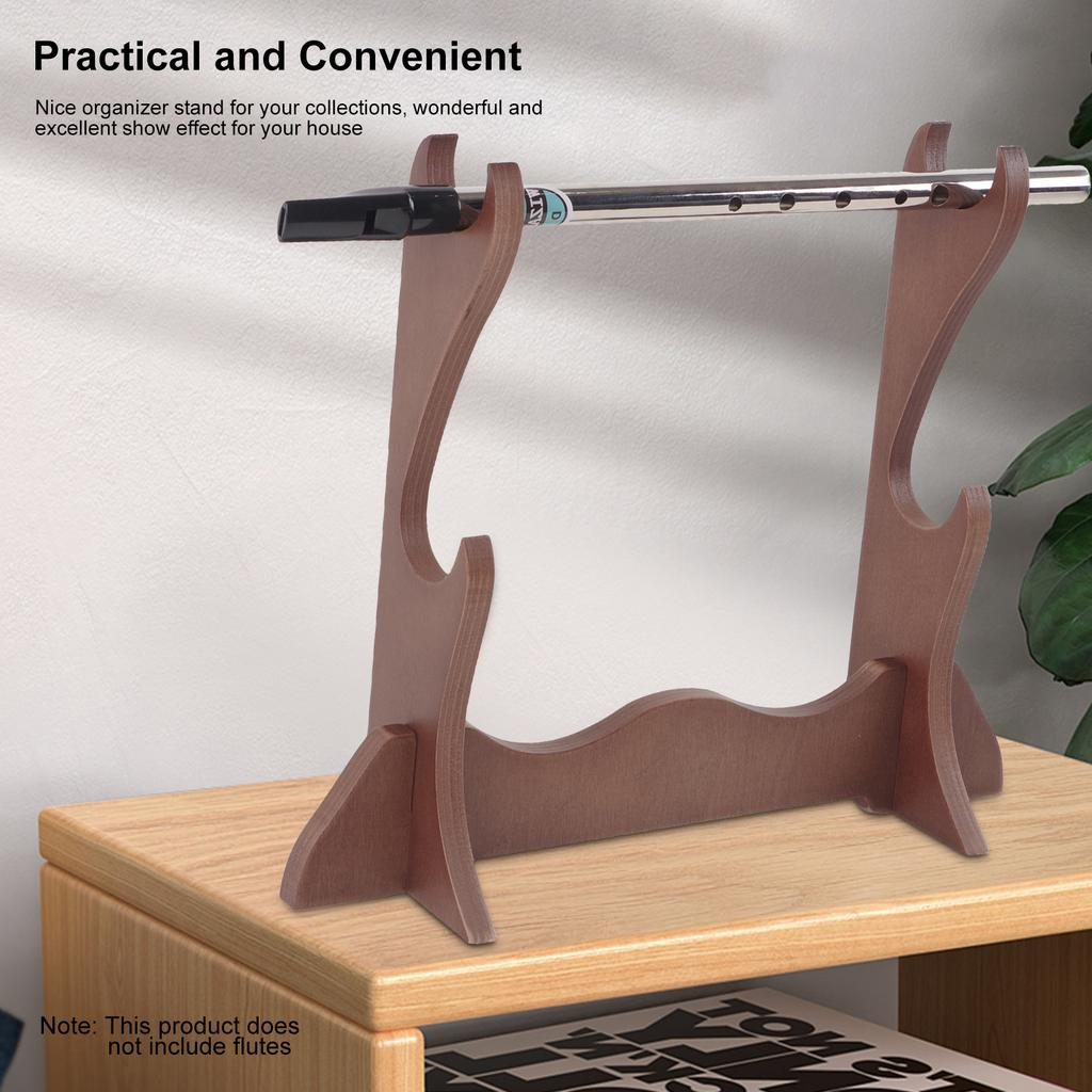 Flute Stand Desktop Flute Stand Display Holder Support Double Layer Storage Lightweight Violin Bows