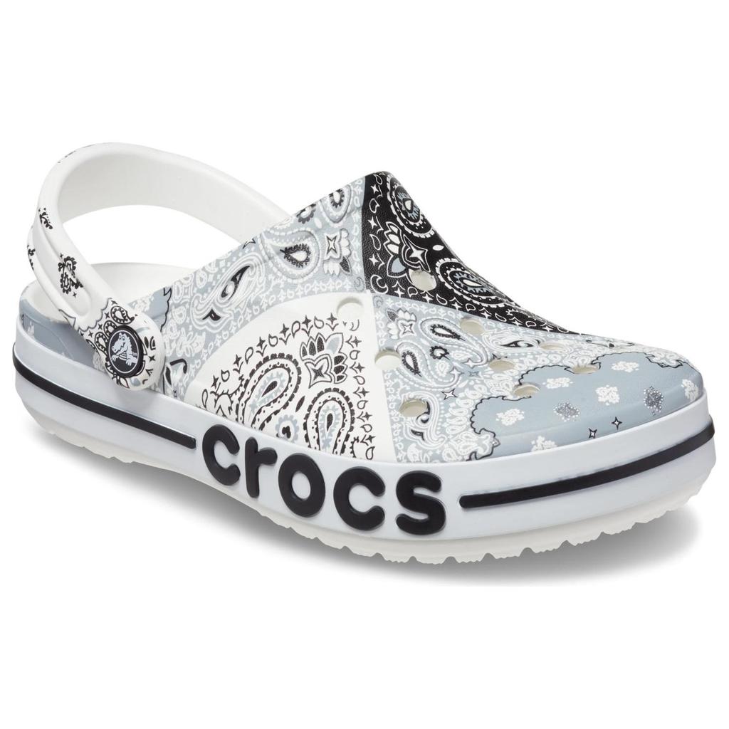 Crocs Eva Bayaka Laban Printed Clogs Casual Comfortable Beach Shoes Unisex Clogs Blue 206233-0ZX