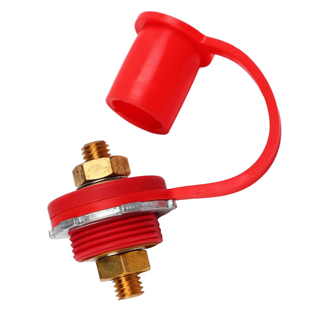 250A Battery Terminal Connector 3 8in Strong Strength Brass Stud Terminals for Car RV Boat Red